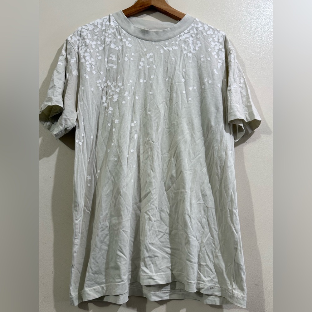 Maison Martin Margiela for H&M Pale Gray Short Sleeve Tee with White Spot Motif
